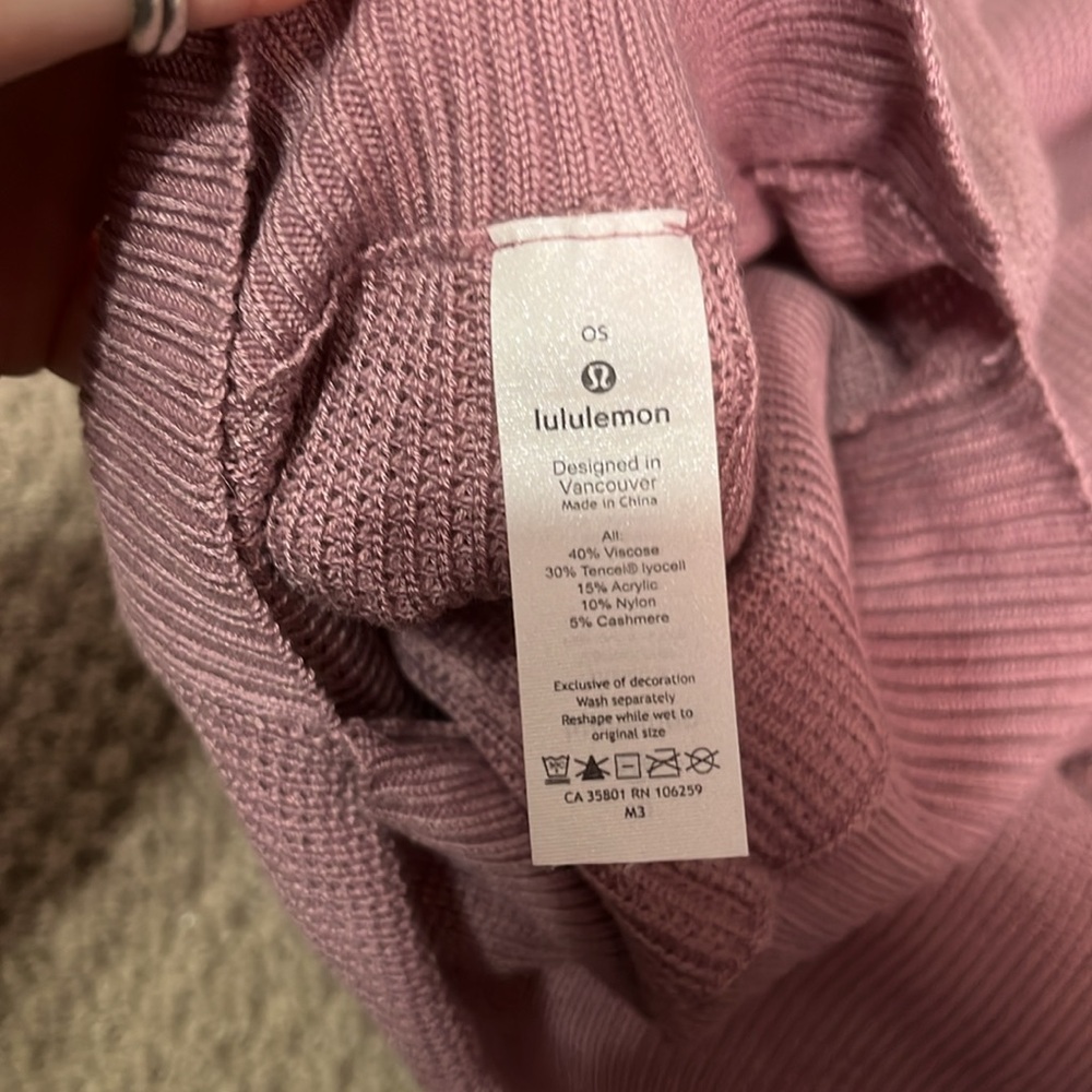 Lululemon | Forward Flow Poncho *Heathered Pink Taupe - Picture 5 of 7